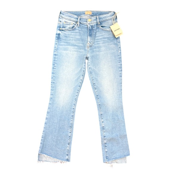 MOTHER The Insider Crop Step Fray Bootcut Jeans Limited Edition Wash Size 27 NEW - Picture 4 of 16